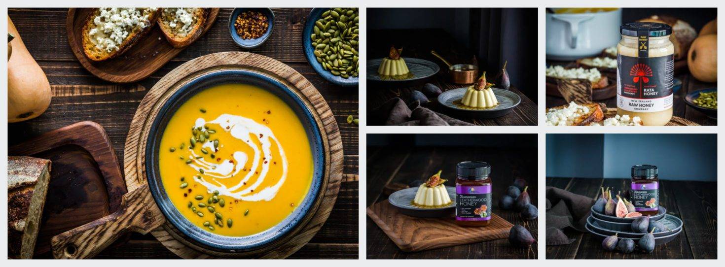 Styled food photography and original recipes for Pacific Resources International.