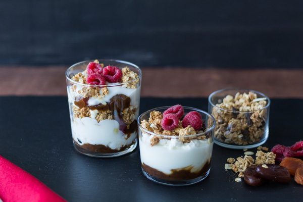 Granola Yogurt Parfait with Dried fruit Chutney is great for breakfast, snack, lunch or dessert recipe. Featuring our yummy Dried Fruit Chutney. Find this product and other recipes at Spoonabilities.com