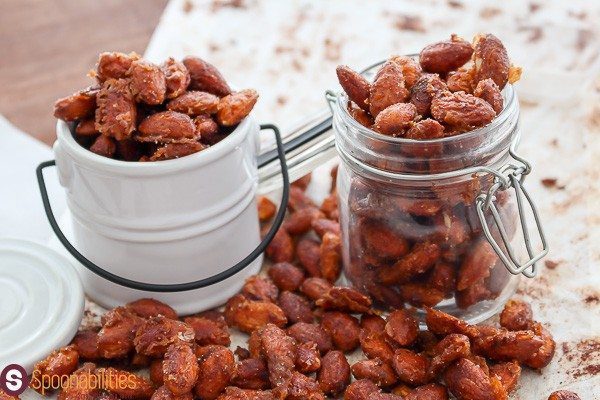 Spicy Honey Mustard Almonds is a great homemade healthy snacks recipe
