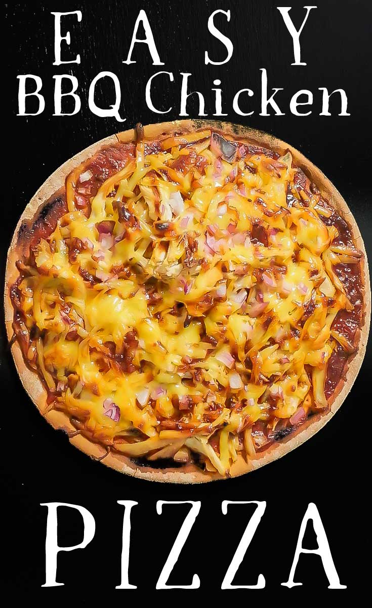 BBQ Chicken Pizza is super easy to make. You just need to buy all the ingredients pre-made and ready to assemble. This pizza takes less than 8 minutes to prepare.