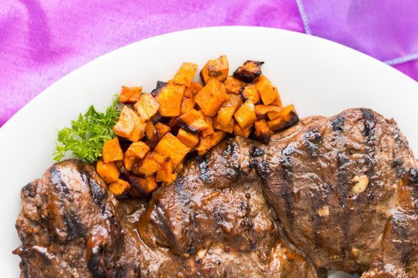 Grilled Leg of lamb with Moroccan Date Sauce