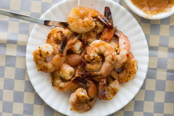 Pan Grilled Shrimp with Roasted Pineapple Habanero Sauce. Featuring the spicy, sweet and charred Roasted Pineapple Habanero Sauce, price $7.99. Find this product and more easy recipes at Spoonabilities.com