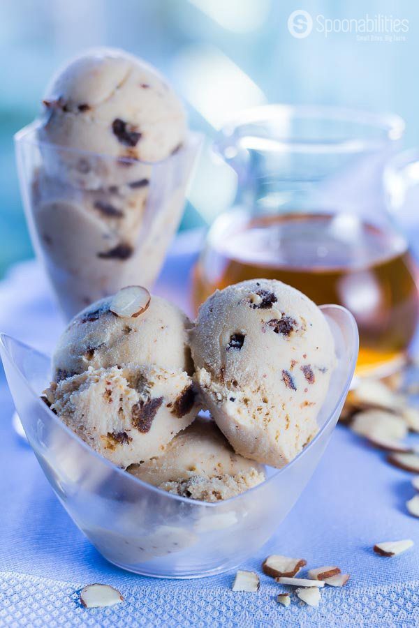 Semi-homemade Vanilla Fig Almond Ice Cream recipe.