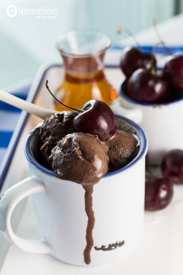 Super easy Recipe Semi-homemade Black Cherry Chocolate Ice Cream have a decadent & Luxurious flavor. 