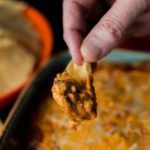 Mexican Fiesta Roasted Red Pepper Dip is the perfect appetizer or starter for any weekend party or Sunday football game. You can make ahead this recipe in 5 minutes for an easy dip with tons of flavors. Spoonabilities.com