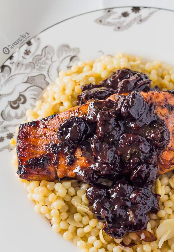 Chipotle Cherry Sauce is the best recipe to use as a glaze or marinade on salmon, chicken, duck or pork. Made with Black Cherry Jam. spoonabilities.com