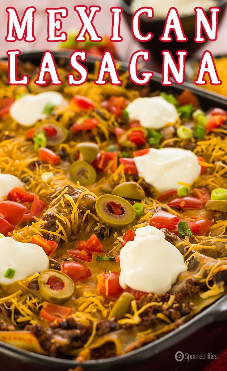 Mexican Lasagna with Roasted Red Pepper Salsa