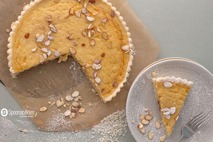Traditional Swiss Easter Rice Tart is a very popular dessert recipe in Switzerland as “gâteau de Pâquesrt" and it's only served during Easter week. Spoonabilities.com