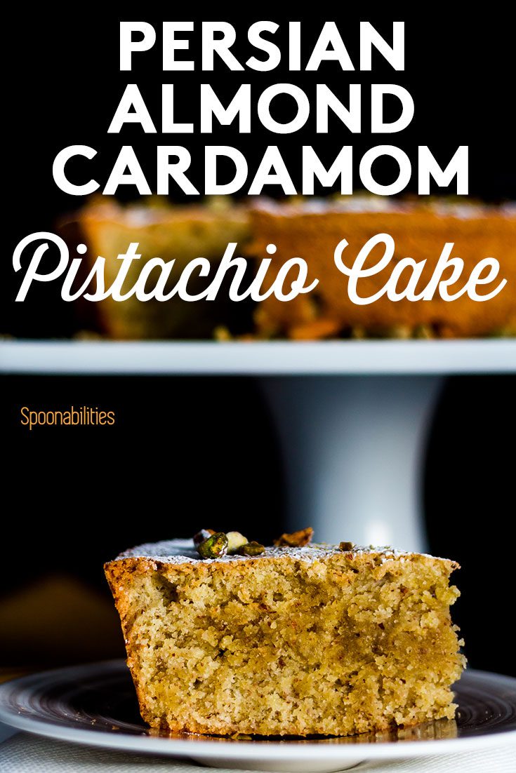 Persian Almond Cardamom Pistachio Cake