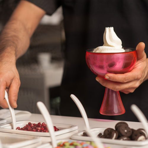 3 Fun & Tasty Ice Cream Toppings. Featuring Vanilla Fig Almond Ice Cream & Chocolate Cherry Ice Cream, including jams, spreads or preserves, Caramel Sauces, syrups, Chutney. Spoonabilities.com