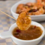Pan Grilled Shrimp with Roasted Pineapple Habanero Sauce. Featuring the spicy and sweet Roasted Pineapple Habanero Sauce, at Spoonabilities.com