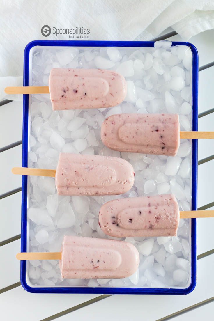 Coconut Cream Lingonberry Pops are creamy and naturally sweet with maple syrup. Yummy popsicles are Vegan, Gluten-Free & Dairy-Free. Spoonabilities.com