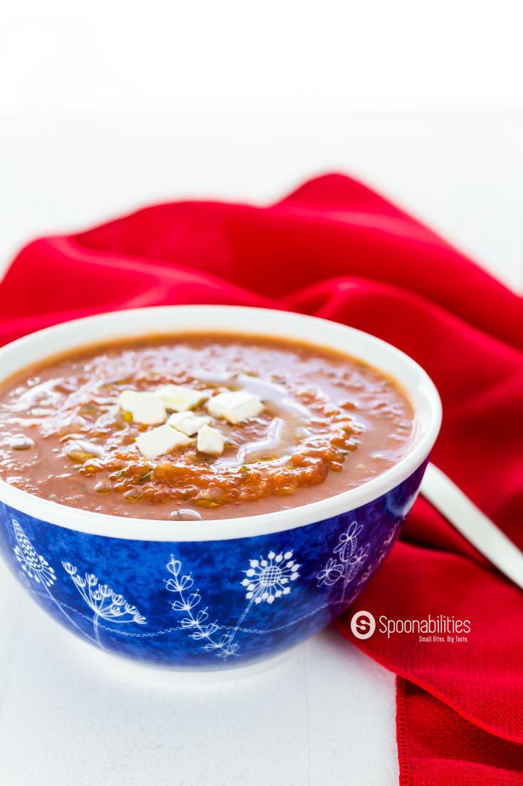 Easy Gazpacho Recipe is a cold soup recipe that is originally from Spain and made from fresh vegetables with a rich tomato flavor. Spoonabilities.com
