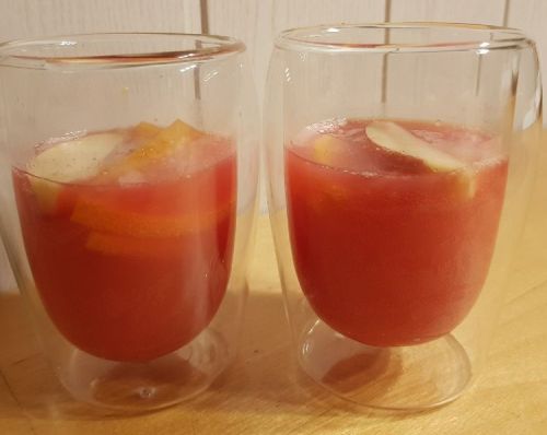 Caramel Apple Cider Vodka Punch made by Daniella for her Birthday Party
