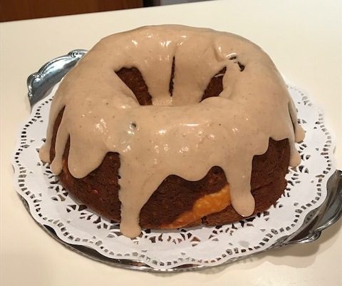 Pat Best makes Pumpkin Carrot Bundt Cake with Cream Cheese Filling