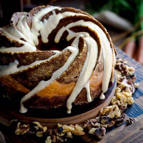 whole Pumpkin Carrot Bundt Cake