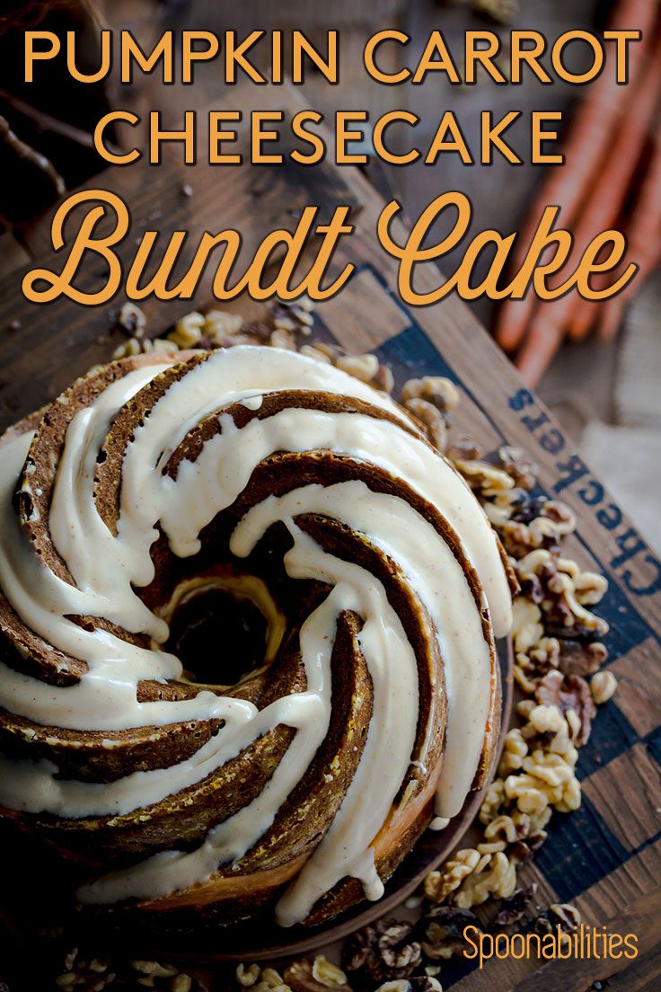 Pumpkin Carrot Bundt Cake with Cream Cheese Filling