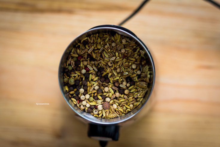 Grind the toasted fennel and peppercorn in the electric grinder. Seasoning for Pork Porchetta. Spoonabilities.com