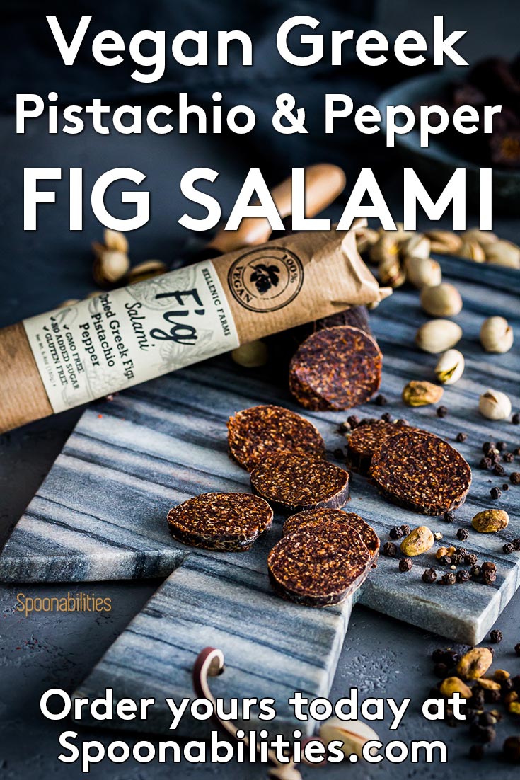 Vegan Fig Salami with Pistachio & Pepper 2-pack