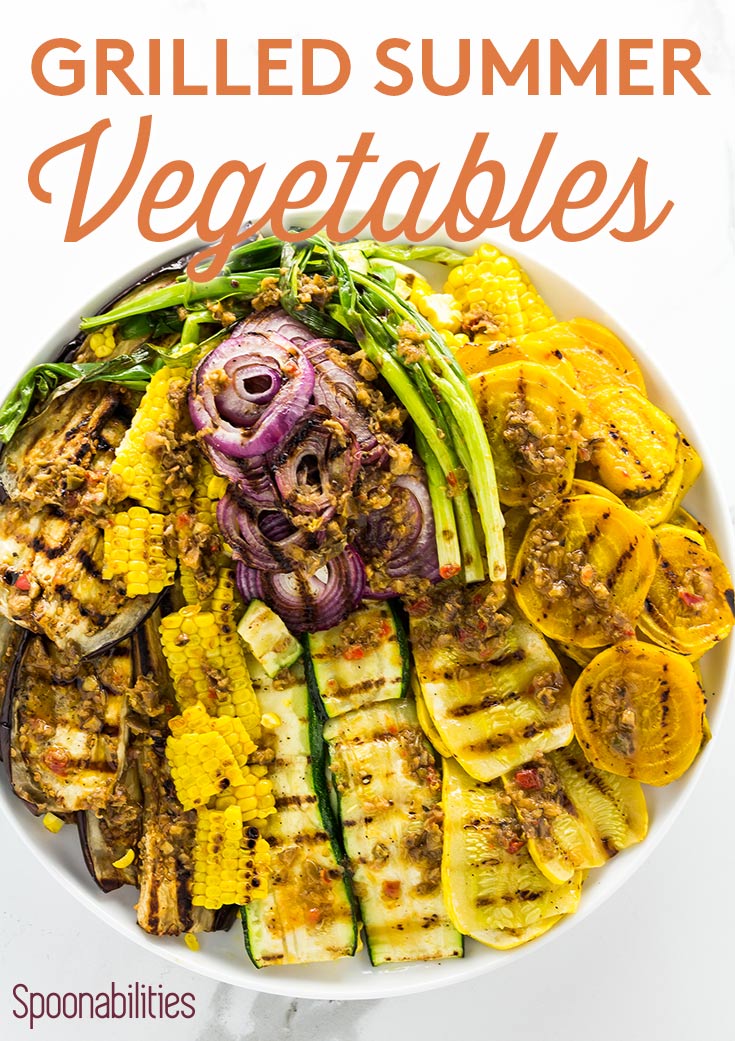 Grilled Summer Vegetables is an easy & healthy recipe. Learn how long to cook veggies on the grill, and the best vegetables for grilling. Two indoor grill gift ideas. Spoonabilities.com