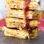 Monte Cristo Sandwich with Pumpkin Honey Mustard & Strawberry Jam. Spoonabilities.com