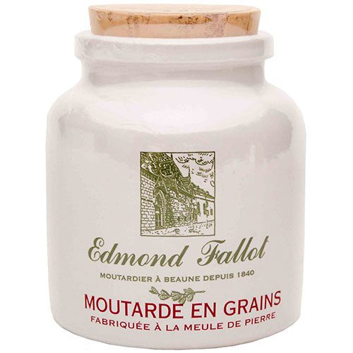Old Fashion Grain Mustard in a Stone Jar Edmond Fallot