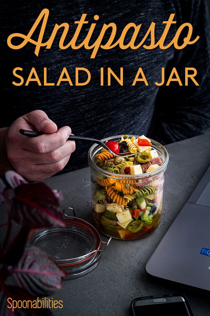 Summer Antipasto Salad in a Jar