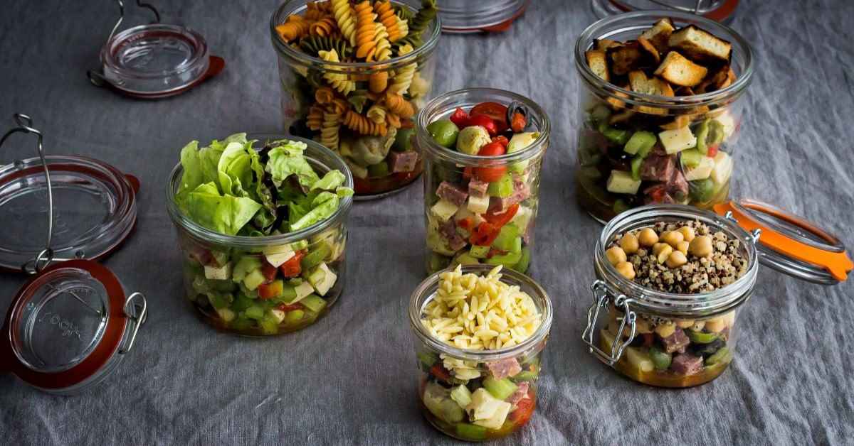 Summer Antipasto Salad in a Jar
