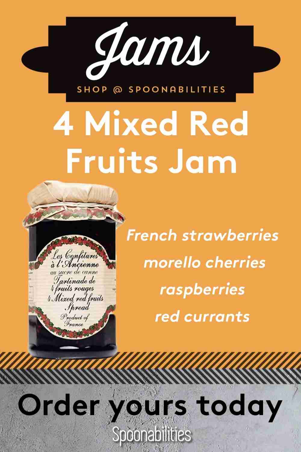 4 Mixed Red Fruits Jam