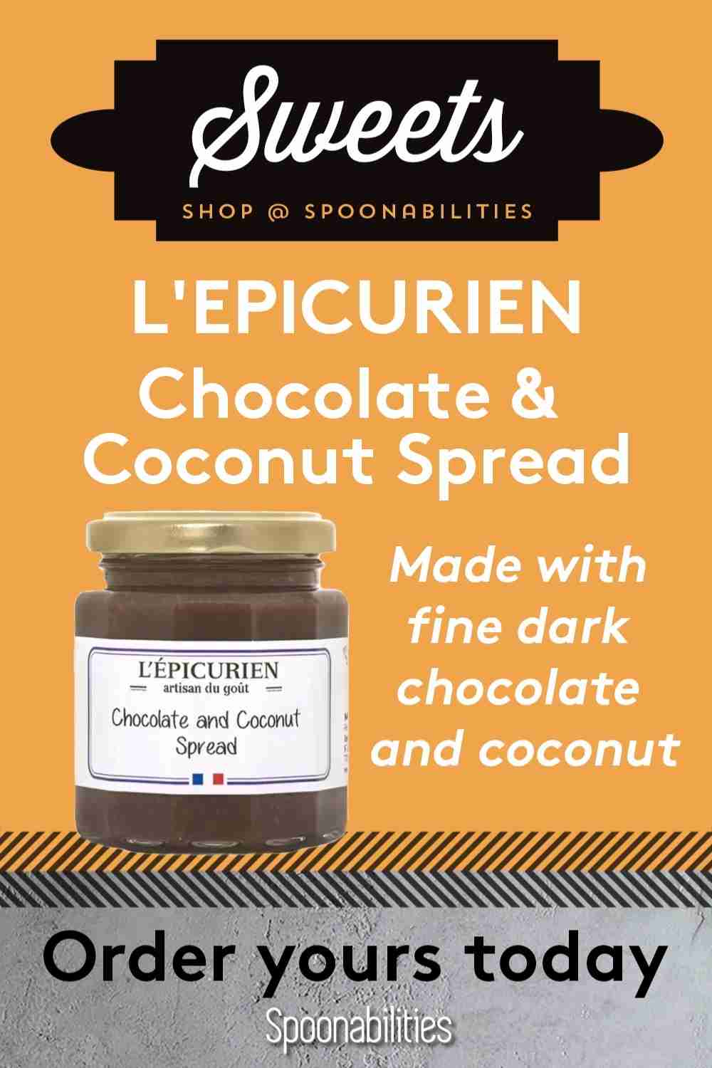 Chocolate & Coconut Spread L\'Epicurien