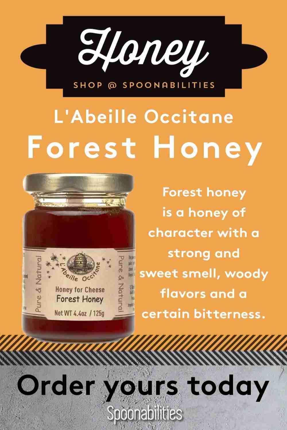 Honey Forest L\'Abeille Occitane Honey for Cheese