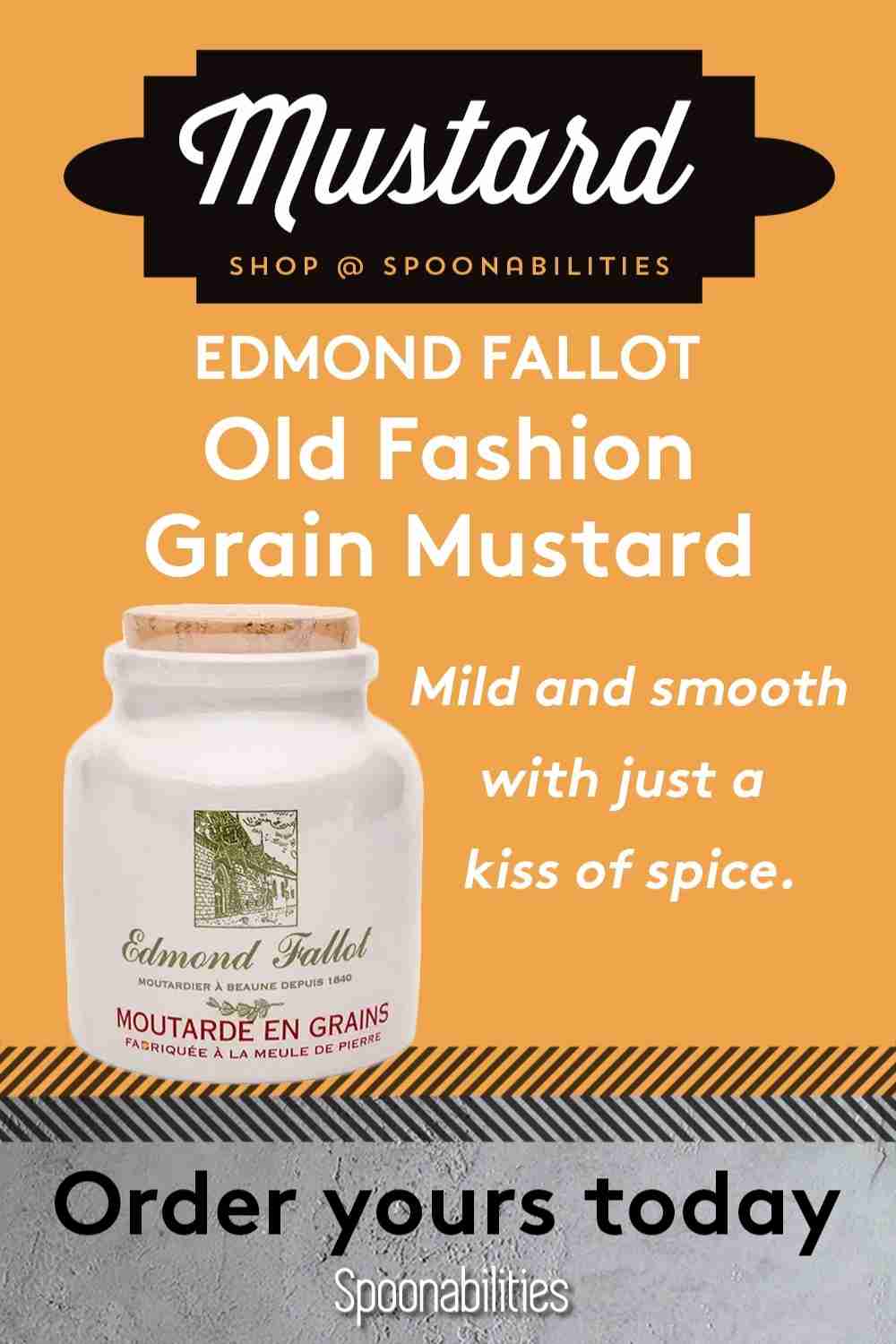 Old Fashion Grain Mustard Edmond Fallot