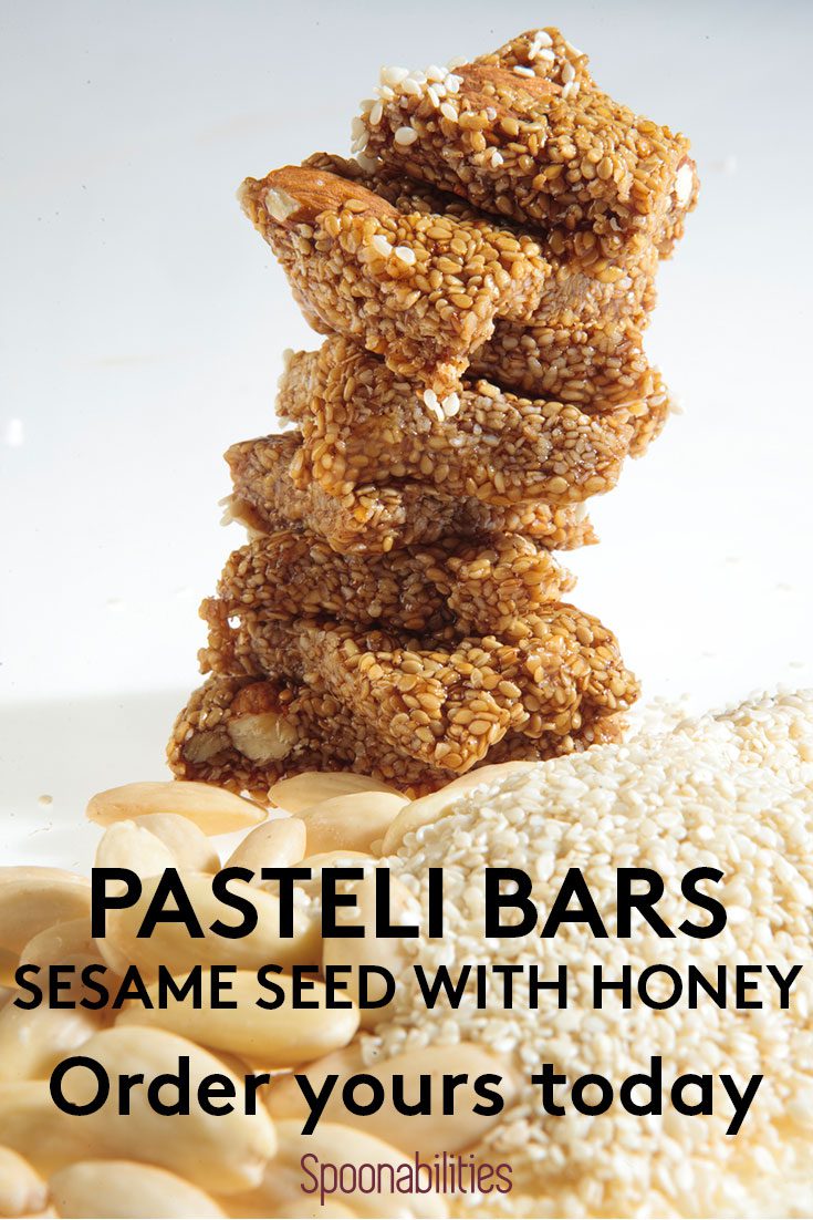Pasteli Bars Sesame Seed with Honey Navarino Icons 6-pack