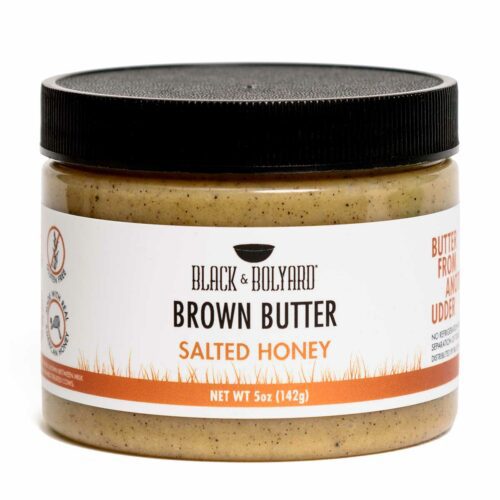 Product jar of Salted Honey Brown Butter from Black & Bolyard