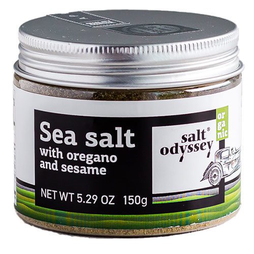 Salt Odyssey Sea Salt with Organic Oregano and Sesame
