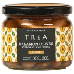 TREA Kalamon Olives with Basil & Lemon