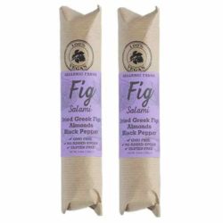 Vegan Fig Salami with Almonds & Black Pepper from Hellenic Farms.