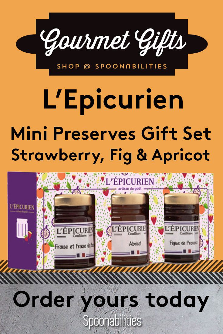 L\'Epicurien Mini Preserves Gift Set Strawberry, Fig, Apricot