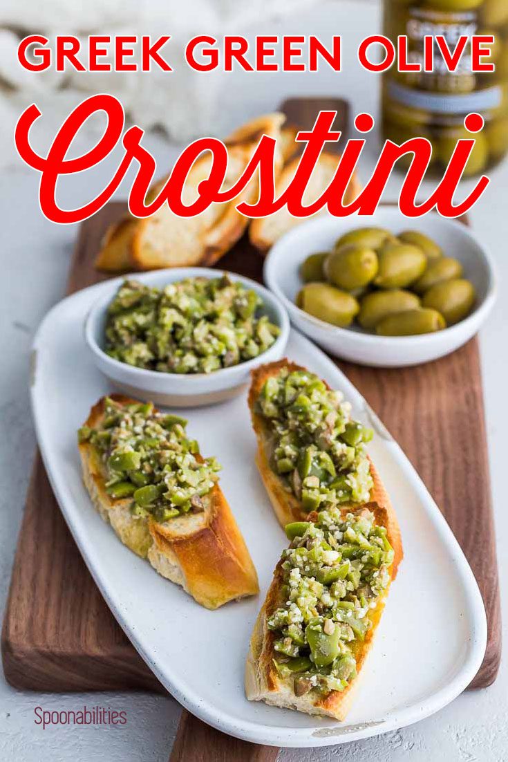 Greek Green Olive Crostini Recipe