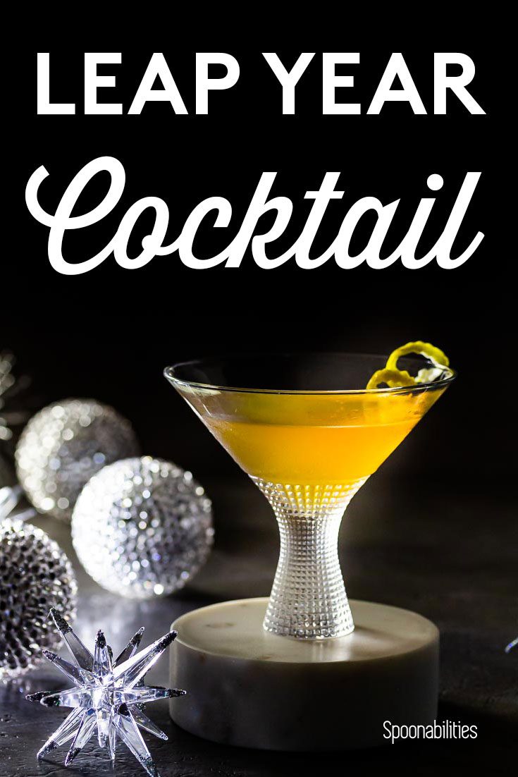 Leap Year Cocktail Recipe of Gin, Grand Marnier & Sweet Vermouth
