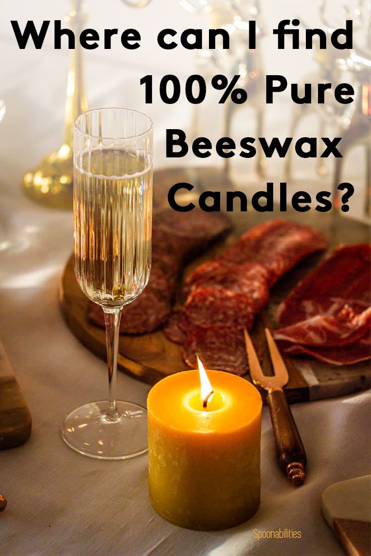 Where can I find 100% Pure Beeswax Candles, and what types are there?