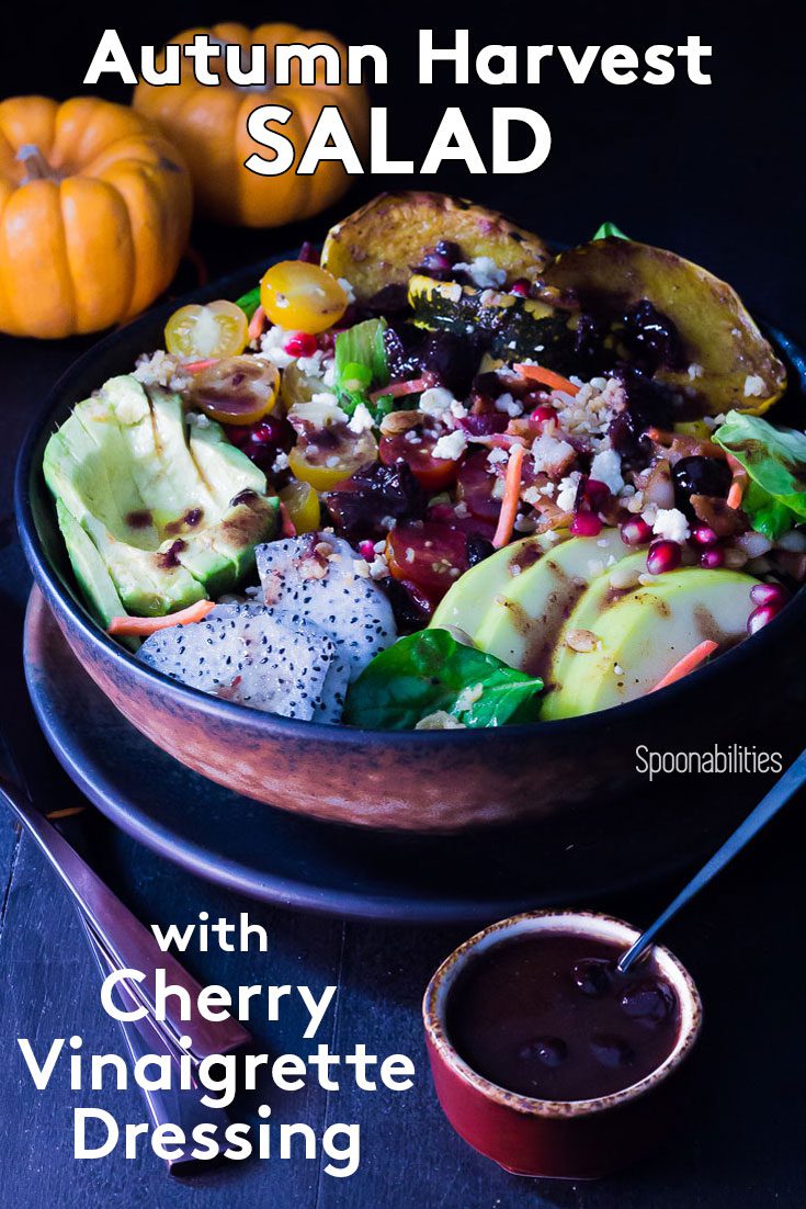 Cherry Vinaigrette Dressing on Autumn Harvest Salad