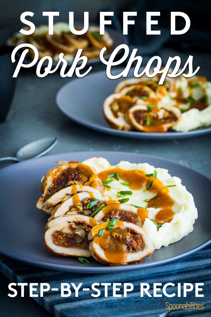 Step-by-step stuffed pork chop recipe