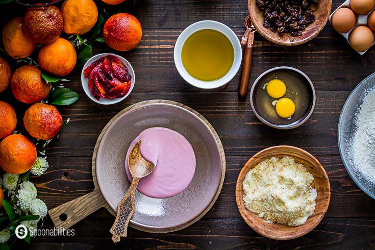 In this step, we mix the squeezed blood orange juice and the Greek yogurt in a bowl. Recipe details at Spoonabilities.com