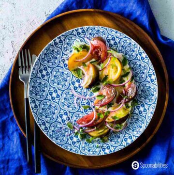 Greek Salad Recipe with Feta Mousse Pin