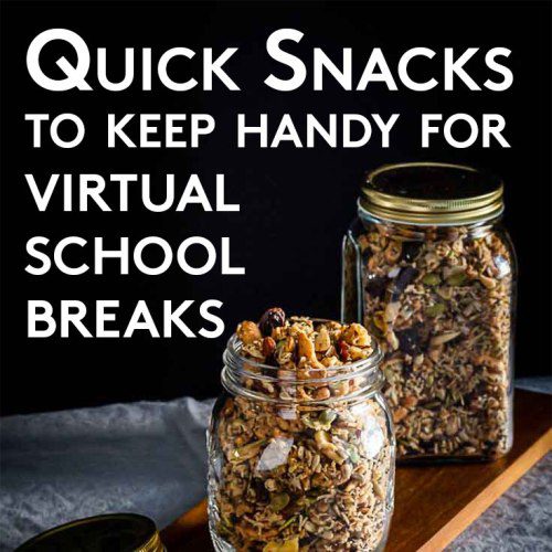 Homemade healthy snacks for virtual school breaks