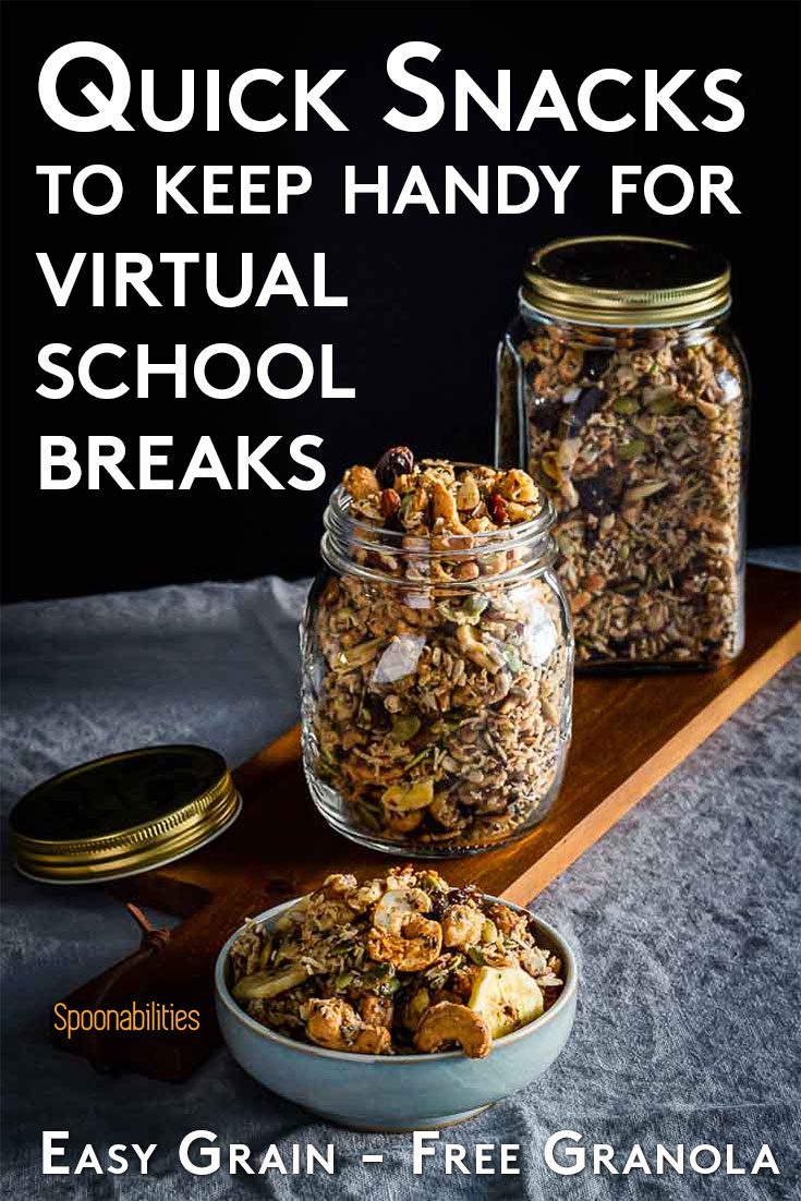 Homemade Healthy Snacks for Virtual School Breaks