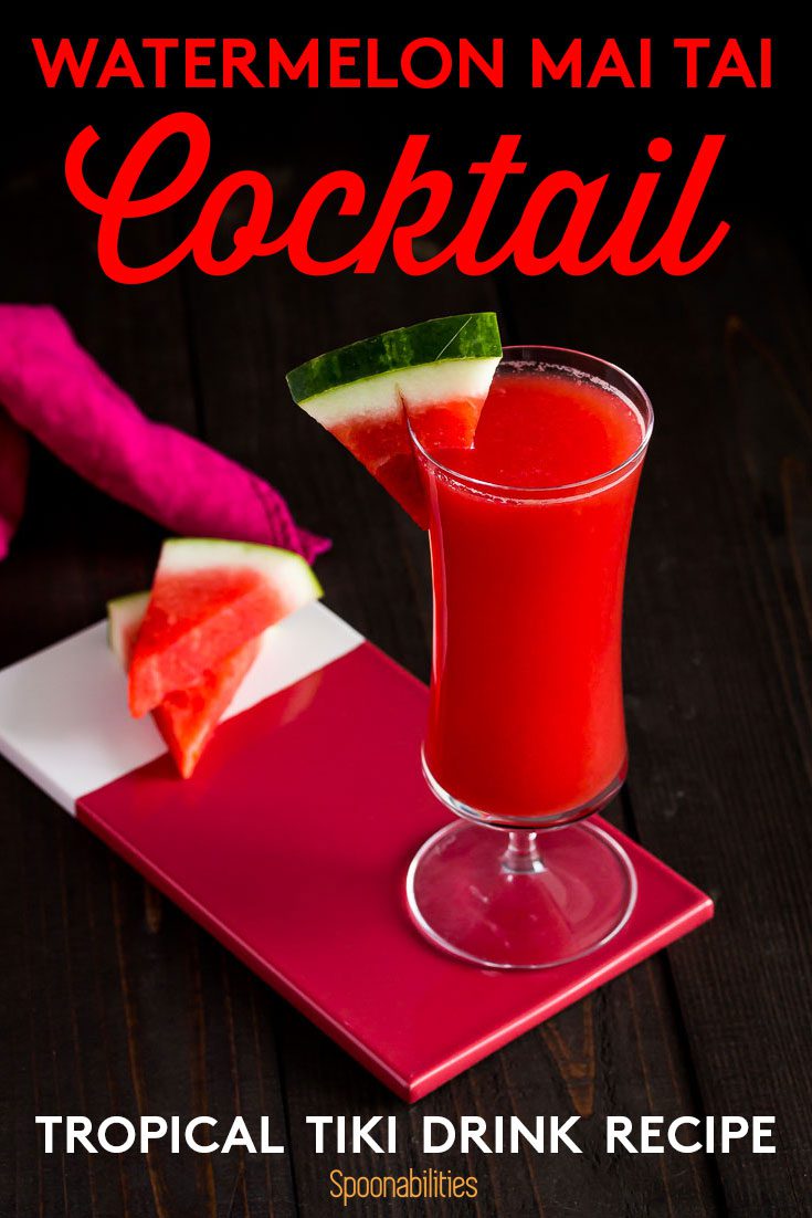 Watermelon Mai Tai Cocktail