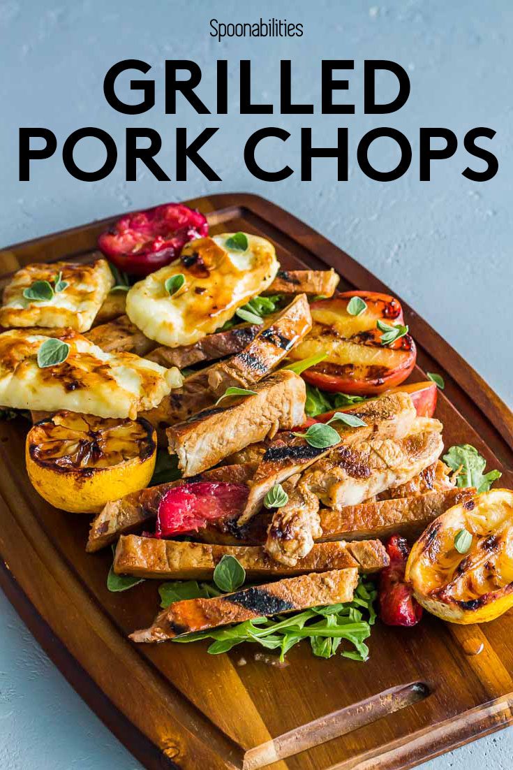 Grilled Pork Chops Recipe with Raspberry Peach Chipotle Sauce