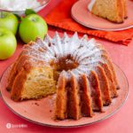 A bundt cake made of Granny Smith apples, olive oil, and cardamom. Find out more details about this recipe at Spoonabilities.com